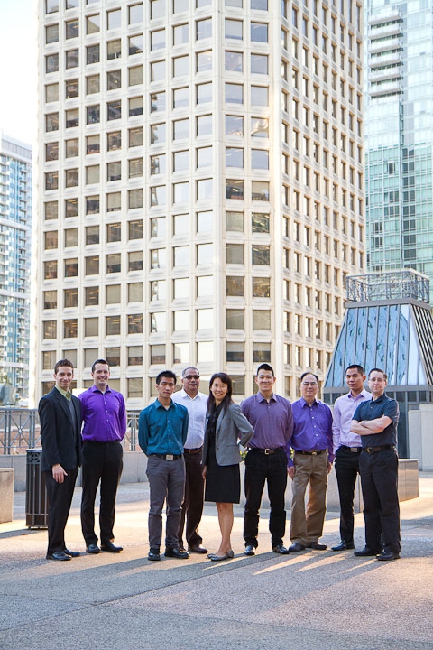 Team photo of architectural team in downtown Vancouver