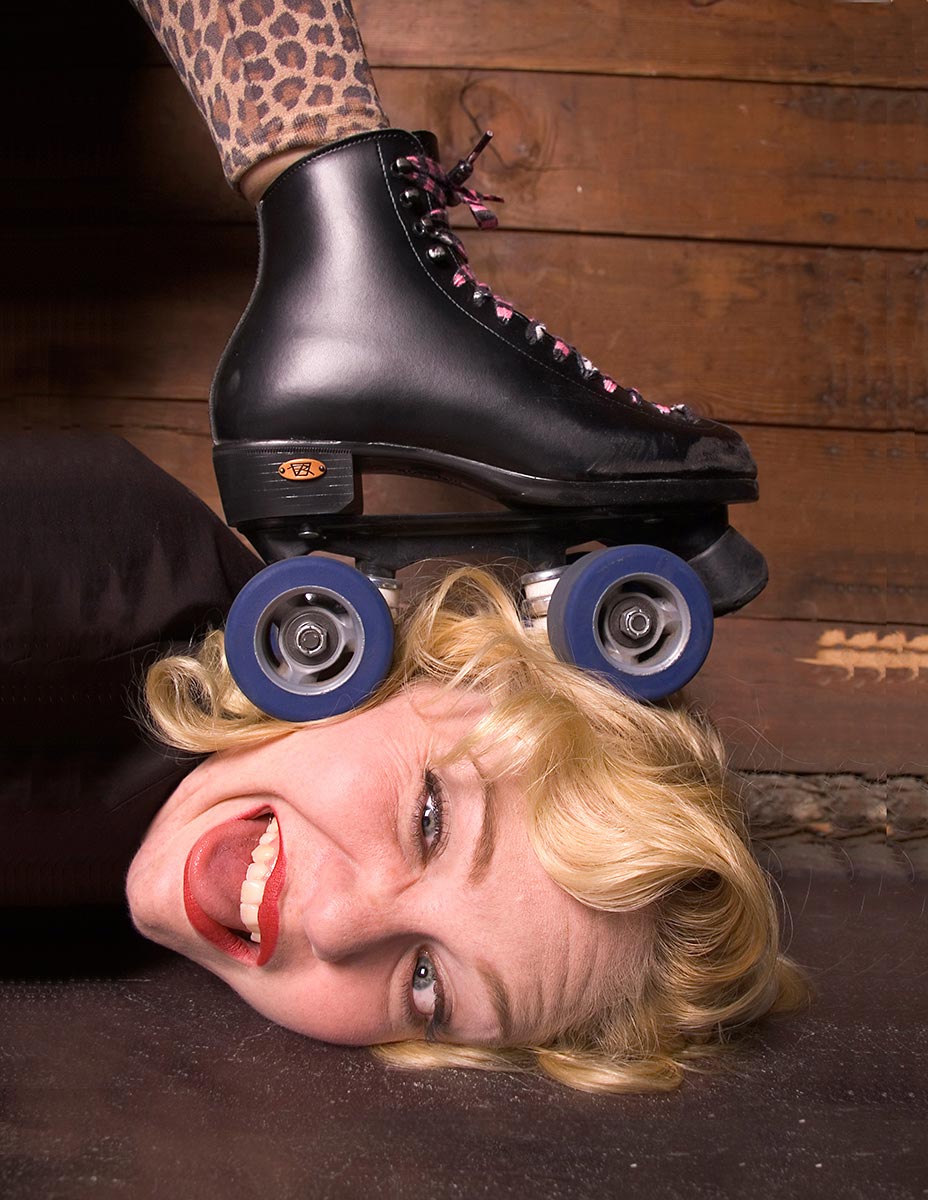 Commercial photography for Vancouver Roller Girls